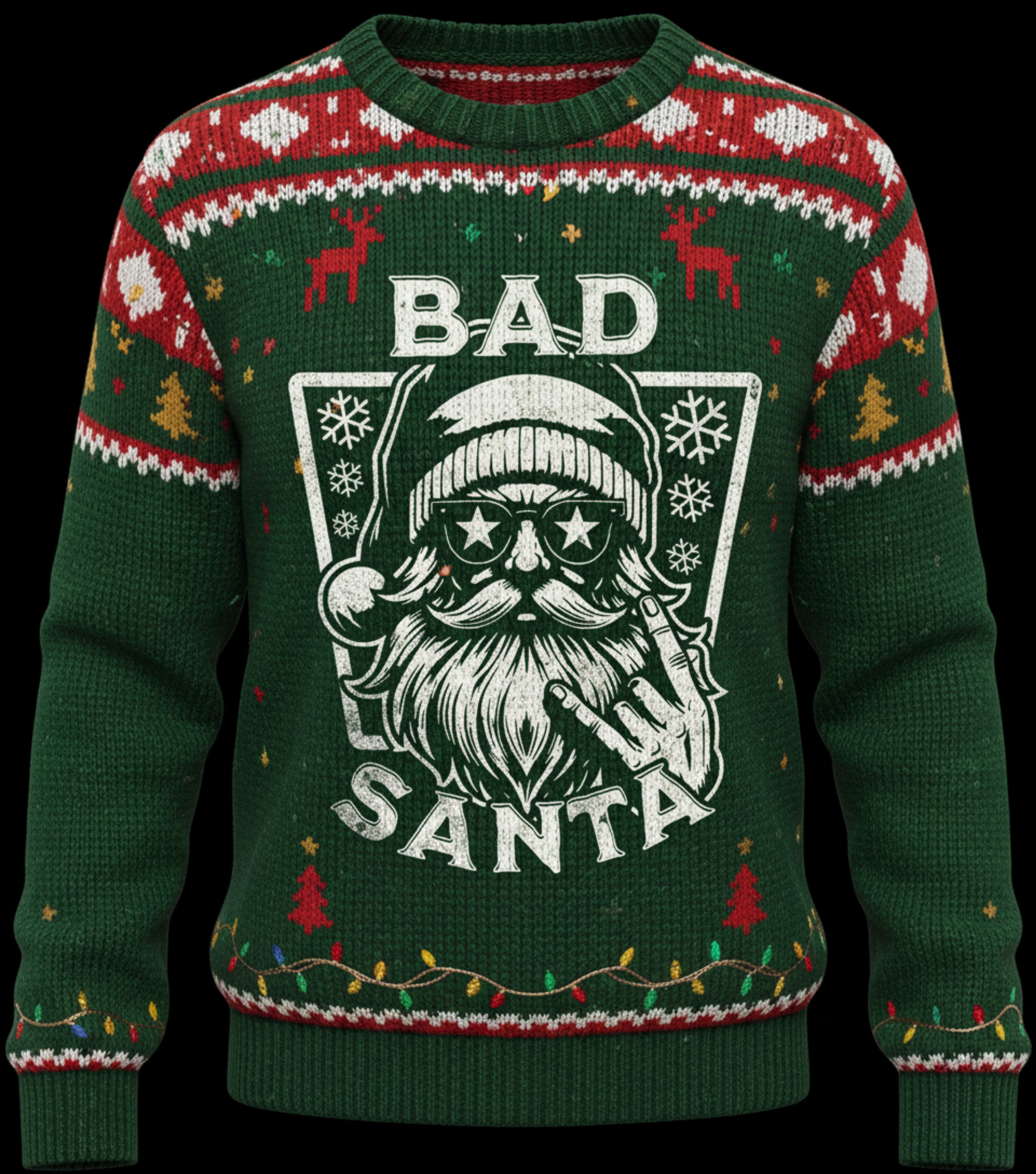 BAD SANTA — UGLY SWEATER KNIT EDITION